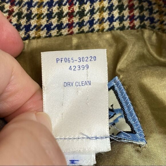Pendleton originals tan houndstooth wool blazer size MP - Picture 11 of 16